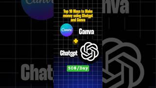 Top 10 Real Ways to Make money using Canva & Chatgpt #passiveincome #earnmoney