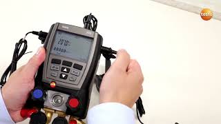 Digital manifold testo 570: Selecting measurement modes (4/8)  | Be sure. Testo