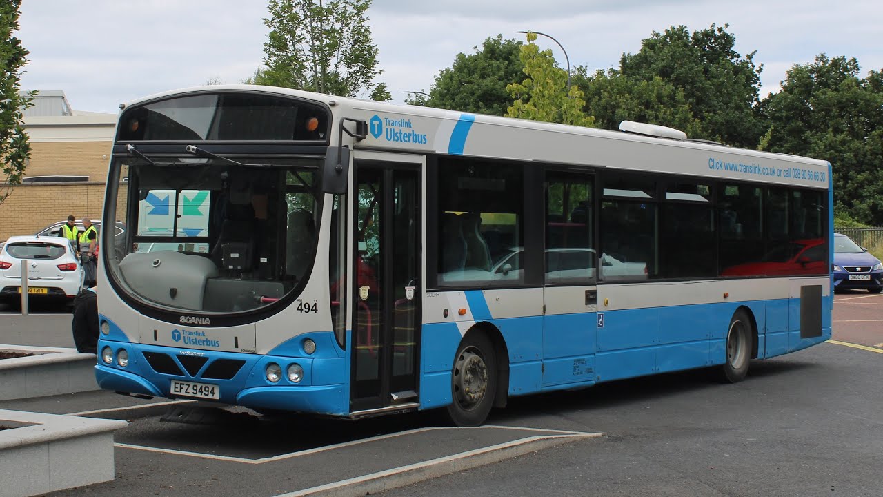 Wright Solar Rural Translink Ulsterbus Wright Scania K230UB Solar Rural (494) - Route: 61 ...
