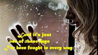 Video thumbnail of "Hold me while I cry lyrics and images"