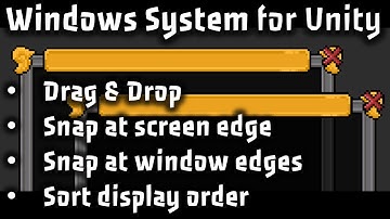 Create a windows UI system inside Unity - Unity tutorial