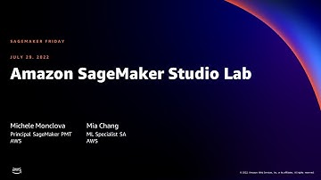 Learn ML for free - AWS Online Tech Talks