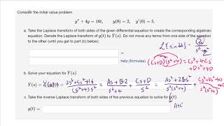 Solving y''+4y=16t by Laplace Transform