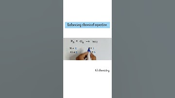 how to balance h2+cl2=hcl #balancechemicalequation