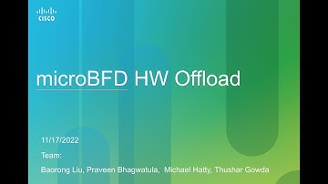 Micro BFD Hardware Offload - 2022 SONiC Hackathon Team 19 Cisco