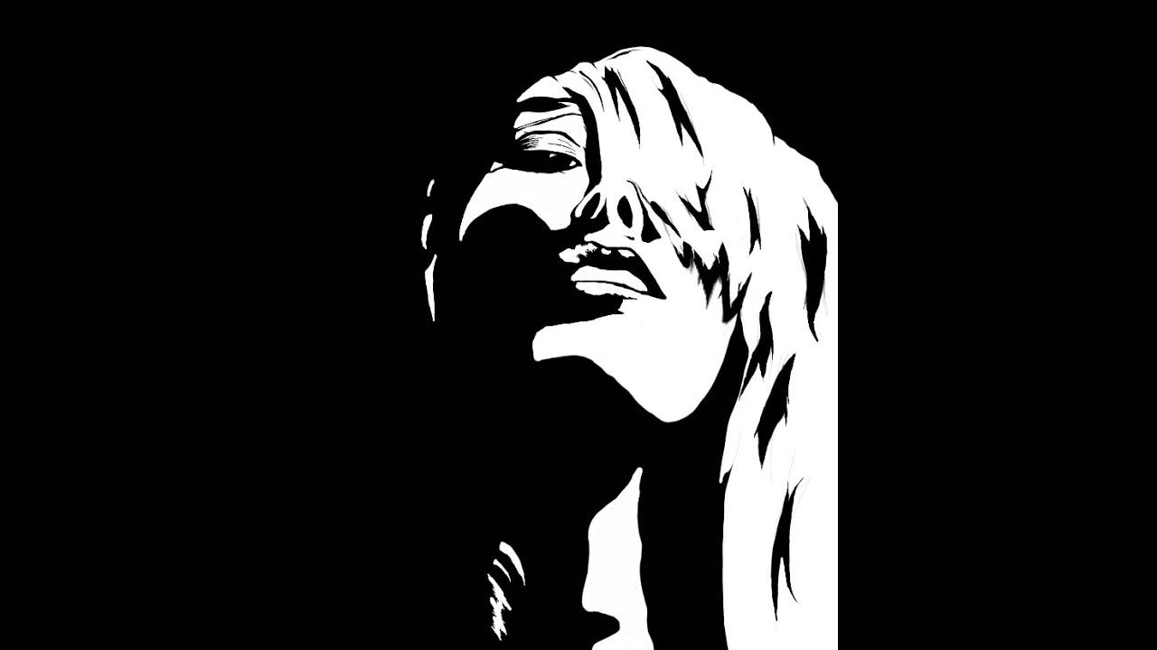 Black and white face