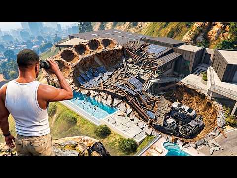 I FOUND a MYSTERIOUS FOOTPRINT NEAR FRANKLIN'S HOUSE in GTA 5!