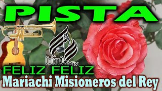 Video thumbnail of "FELIZ FELIZ (PISTA) \\ Mariachi Misioneros del Rey"