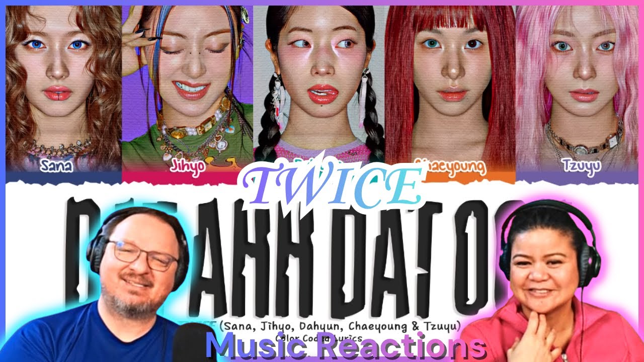 Twice «Dat Ahh Dat Ooh» (лирическое видео с цветной кодировкой) | Реакция пар!
