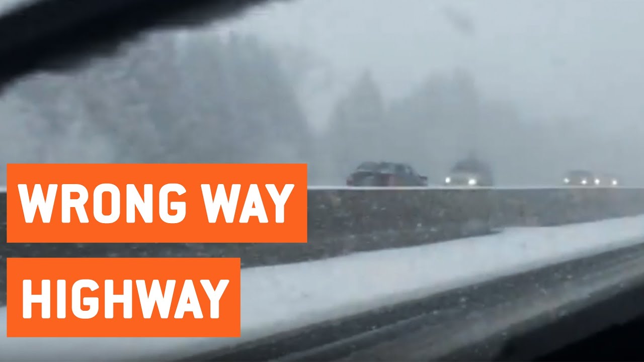 wrong way freeway accident Car Drives the Wrong Way on Highway | Do Not Enter