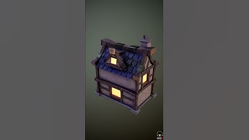 My 3d Model of House from Warcraft III Reforged.
