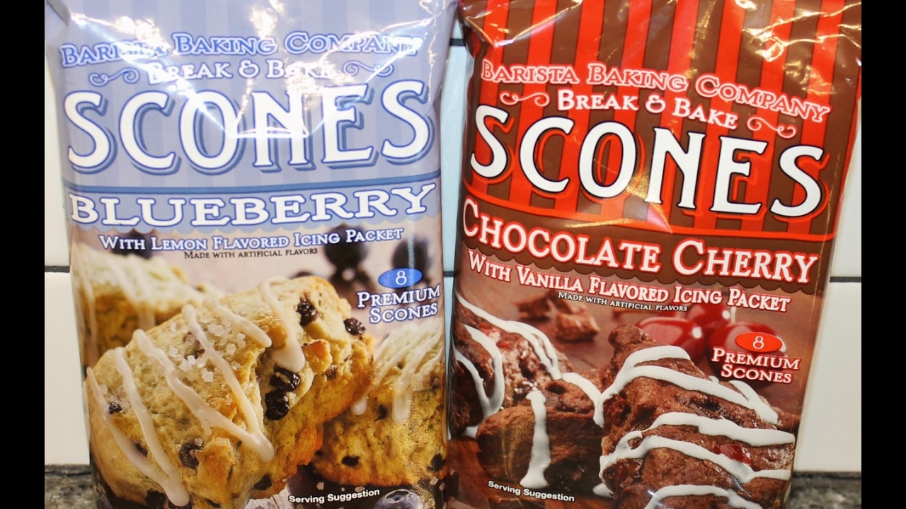 Barista Baking Company Scones: Blueberry/Lemon Icing and Chocolate Cherry/Vanilla Icing Review