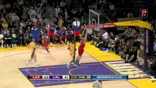 [ABJ] Chauncey Billups Alley Oop Pass To Blake Griffin vs Lakers (2011 Preseason)