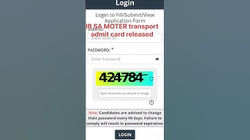 🚨 IB SA Motor Transport Admit Card 2025 OUT! Download Now 🔥 #shorts