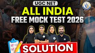 UGC NET 2026 | All India FREE Mock Test Solution | UGC NET Test Complete Analysis | Vision JRF screenshot 5