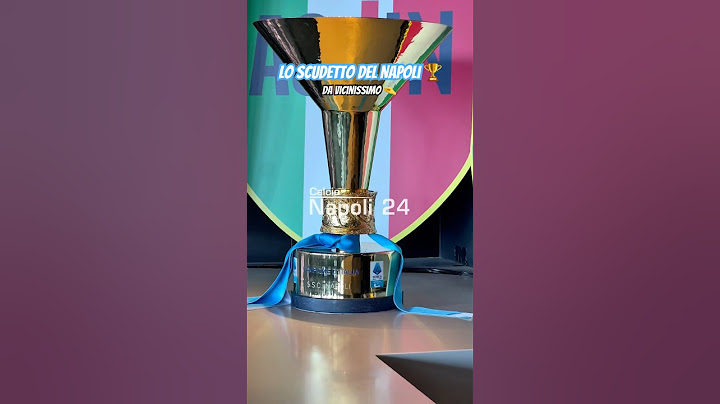 La COPPA dello SCUDETTO del NAPOLI 🏆 da vicinissimo! 🤏👀💙