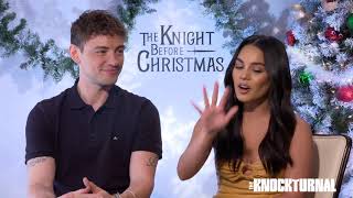 Vanessa Hudgens and Josh Whitehouse Talk 'The Knight Before Christmas'
