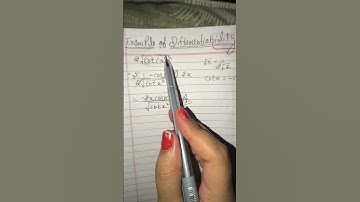 Differentiate the function 2√cotx² and sin(ax+b)