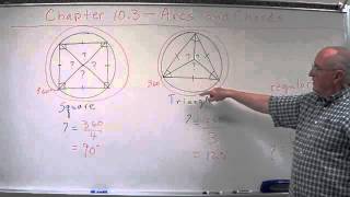 Geometry Chapter 10.3 - Arcs and Chords - Inscribed Polygon Problems