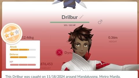 PoGo - 1of2 Drilbur Max Monday - Got 2-star IV again #pogo #maxmonday #dynamax #drilbur