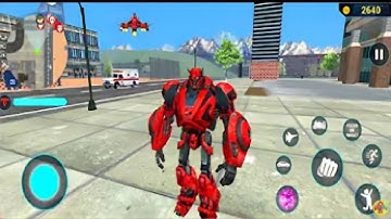 Red Mirage Transformation Jet Robot Car Game 2020 #8 - Android Gameplay