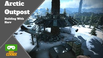 Ark Building Designs: Arctic Outpost Speed Build (Valguero, No Mod)