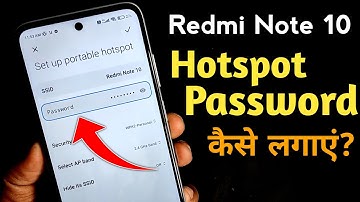 Redmi Note 10 - Set Password On Hotspot | Redmi Note 10 me Hotspot pe Password Kaise Lagaye