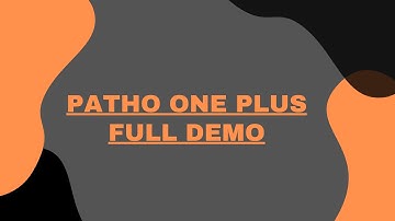 PATHO ONE PLUS FULL DEMO EXPLAINED