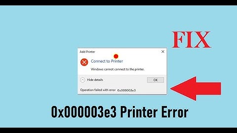 How to Fix 0x000003e3 Printer Error on Windows?