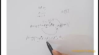 Information C Unit7 Q9 : Understanding Multiplication Table Logic | C Programming Tutorial with Paper & Pencil Guide