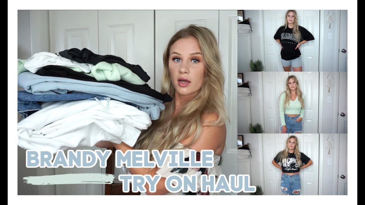 Brandy Melville Try-On Haul! ☆ Cute Basics for Summer - YouTube