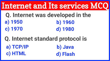 Internet and its services MCQ Questions and Answers | Internet and Email MCQs
