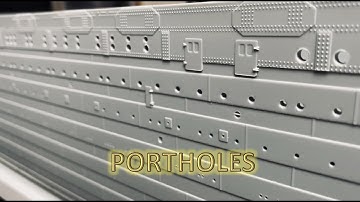 Radio Control Trumpeter 1:200 Titanic Build Part 1 - Portholes