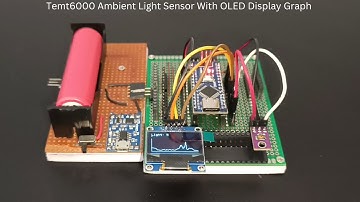 How to use TEMT6000 with Arduino | Real-time OLED Graph Display