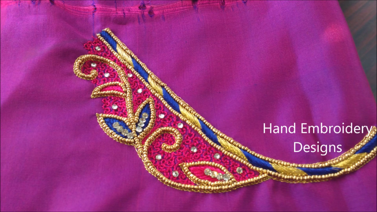 Aari Work Designs Hand Embroidery Designs Hand Embroidery