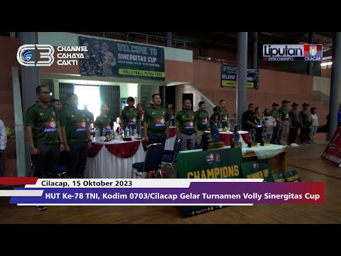 HUT Ke-78 TNI, Kodim 0703/Cilacap Gelar Turnamen Volly Sinergitas Cup 2023