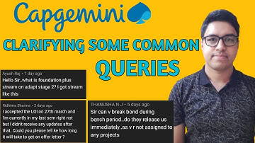 Clarifying Some Common Queries On Capgemini - Capgemini Adapt - Training Domain - Watch All Details