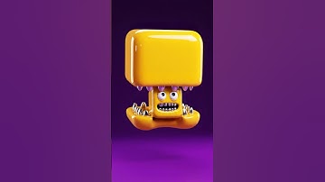 pocman vs monster #cubemonster #3danimation  #horrorshow #loops #cuboidmonster3d #funny #funnyvideo