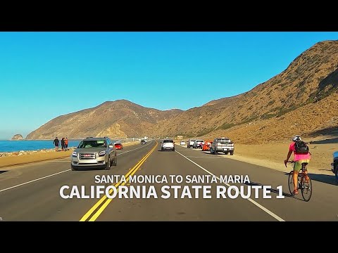 [Full] CALIFORNIA STATE ROUTE 1 - Driving from Santa Monica to Santa Maria, California, USA, 4K