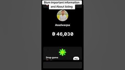 Blum latest update Today  , Blum Listing date , Blum Price in usdt ,   #blum #crypto #airdrop #free