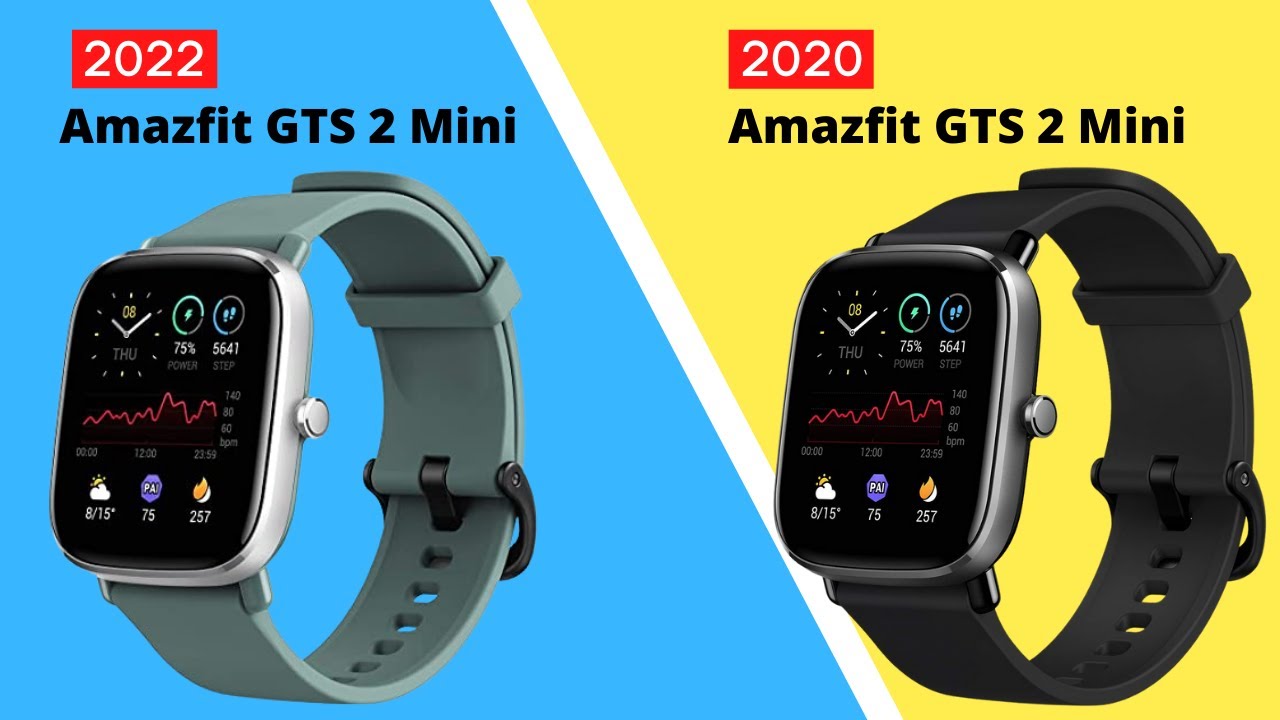 2022 Amazfit GTS 2 mini vs 2020 Amazfit GTS 2 mini, Full Specs Comparison