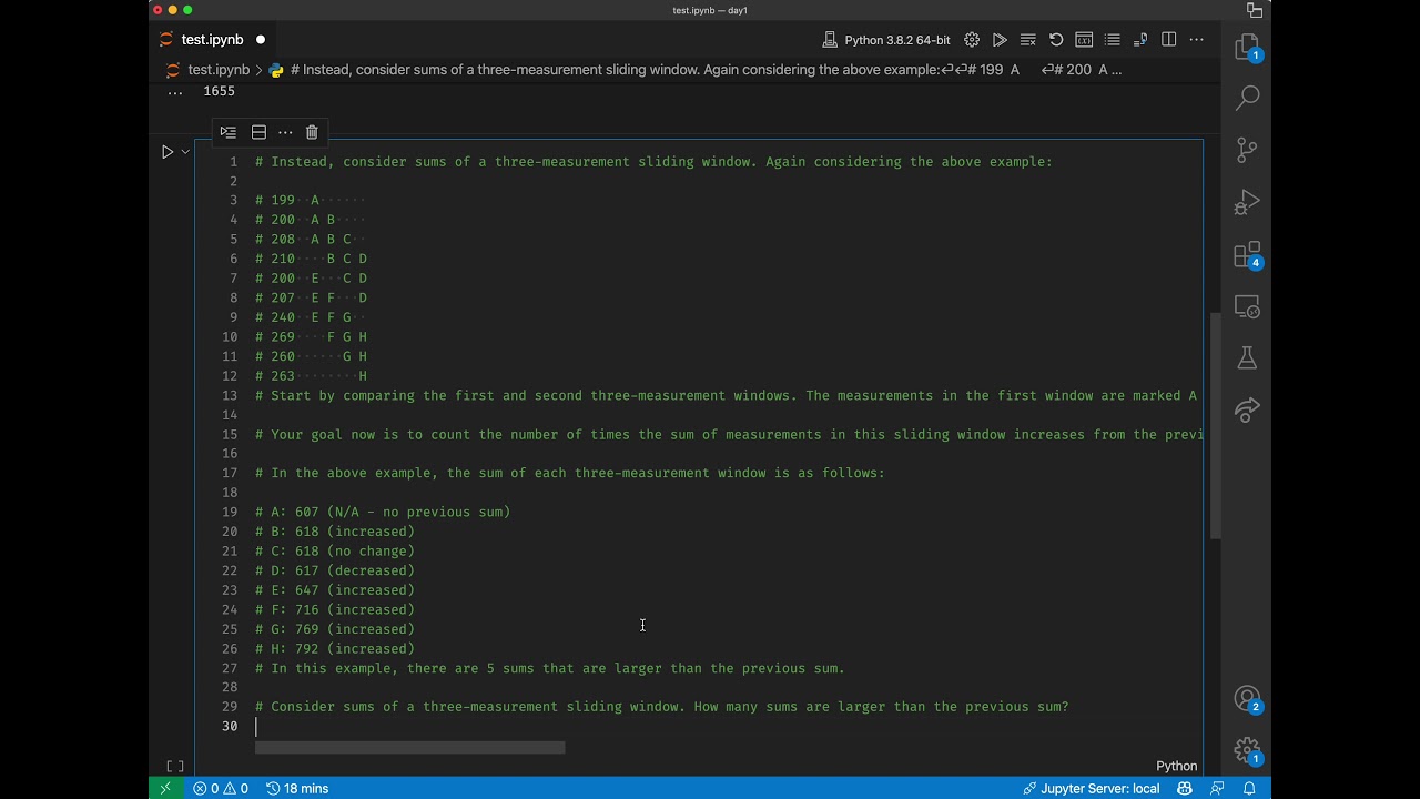 Advent Of Code 2021 with GitHub Copilot - Day 1