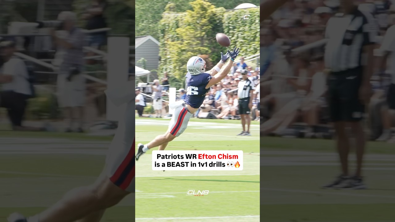 Efton Chism DIVING GRAB in Patriots vs Colts 1v1s 😱