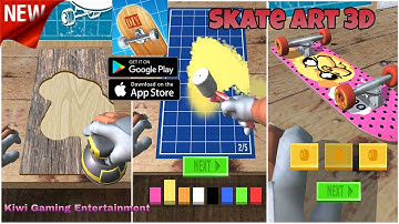 Skate Art 3D  Gameplay Android, ios (1 to 10 level) part 1