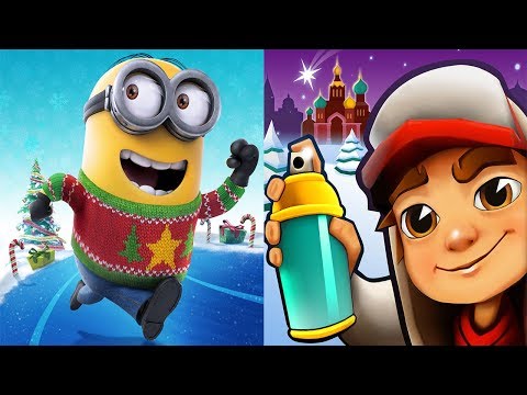 Despicable Me Minion Rush VS Subway Surfers New Update Christmas 2017 