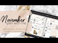 Digital Plan with me November 2020 | Life all in one customizable planner