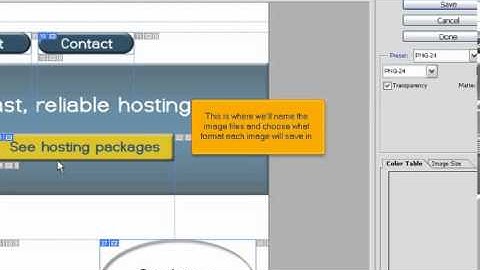 How to slice a document for use on the web in PhotoShop