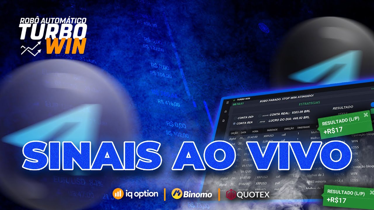 (Opções Binárias) Robô Turbo Win – Sala de Sinais Ao Vivo