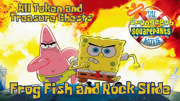 Frog Fish and Rock Slide Guide l All Tokens and Treasure Chests l The Spongebob Squarepants Movie