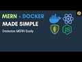 Dockerize a MERN Stack App Easily (Node, React, MongoDB) #docker #mernstack